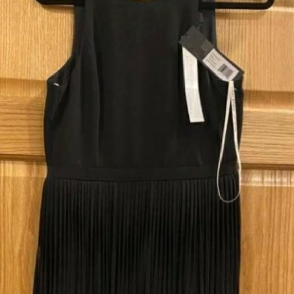 Halston Heritage Fringed Crepe Mini Dress - Picture 4 of 11